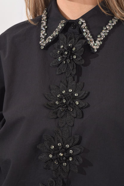 Blusa Flores Guipiur