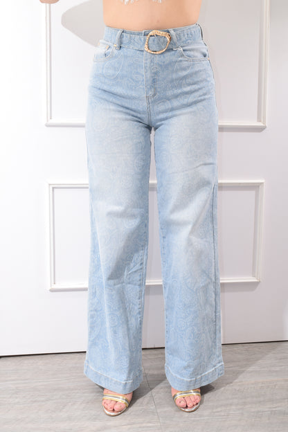 Pantalón Mezclilla Estampado