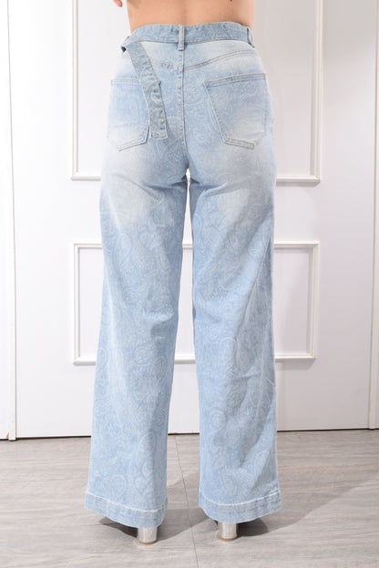 Pantalón Mezclilla Estampado