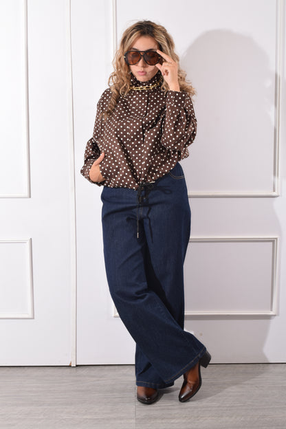 Chamarra Polkadots café