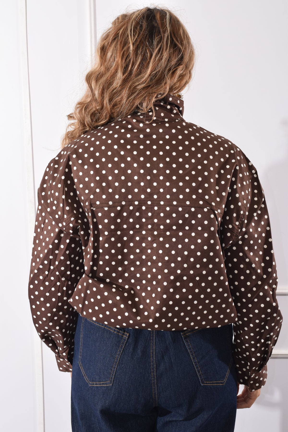 Chamarra Polkadots café