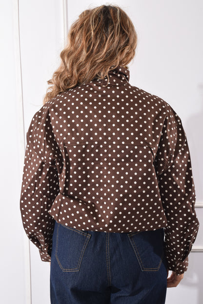 Chamarra Polkadots café