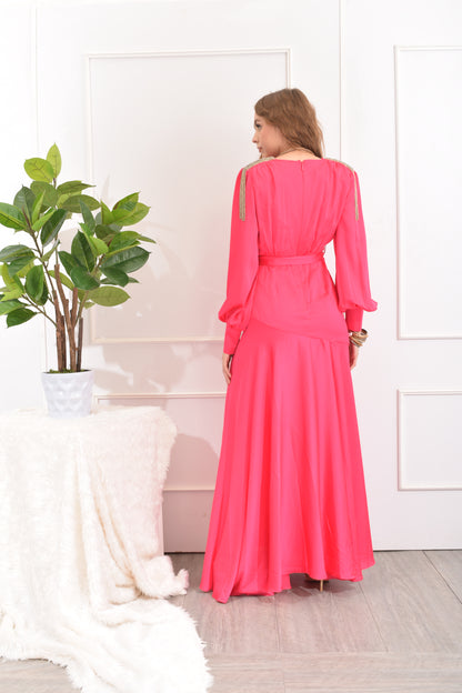 Vestido Chaquira Hombros