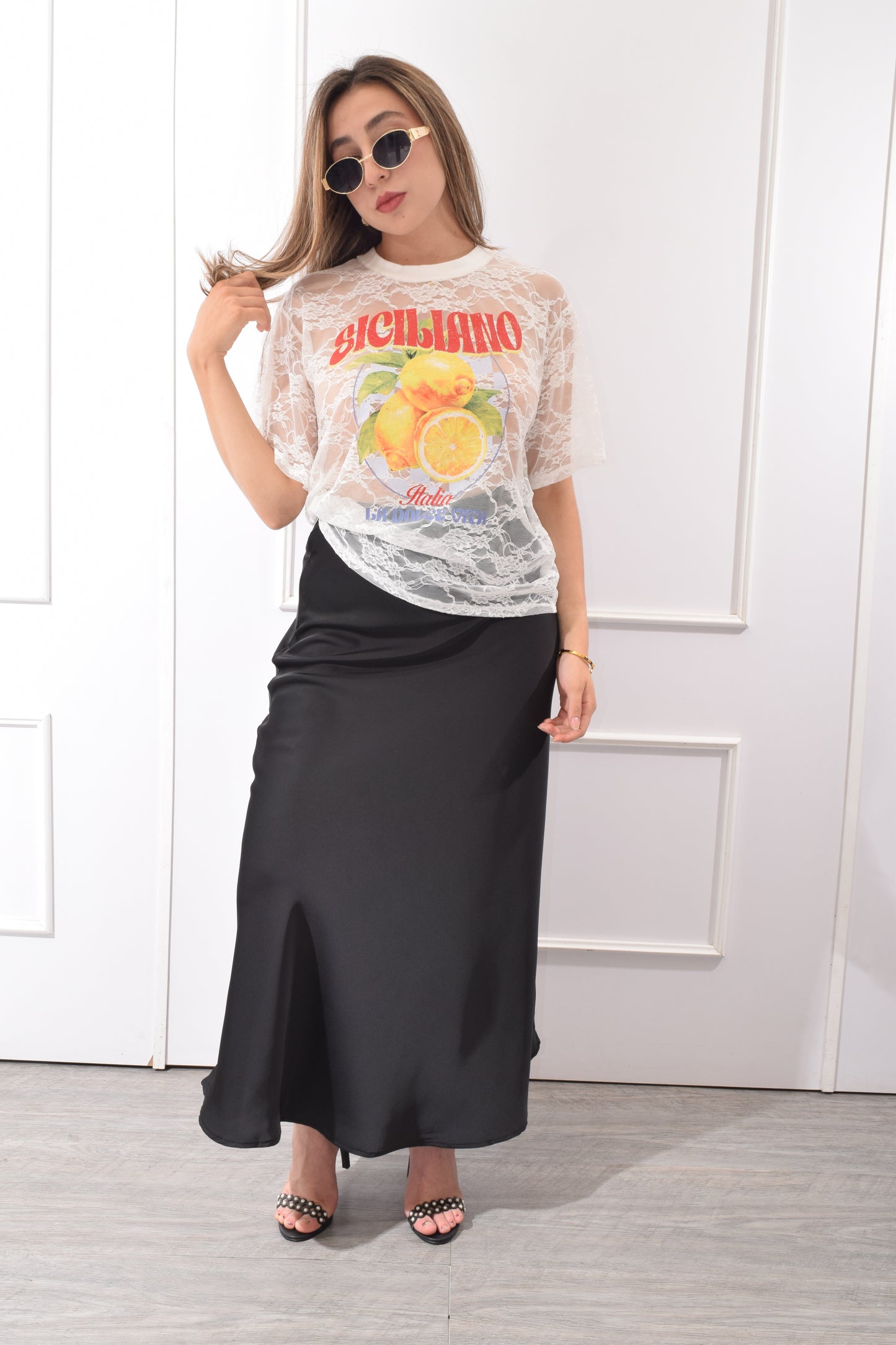 Falda Satinada
