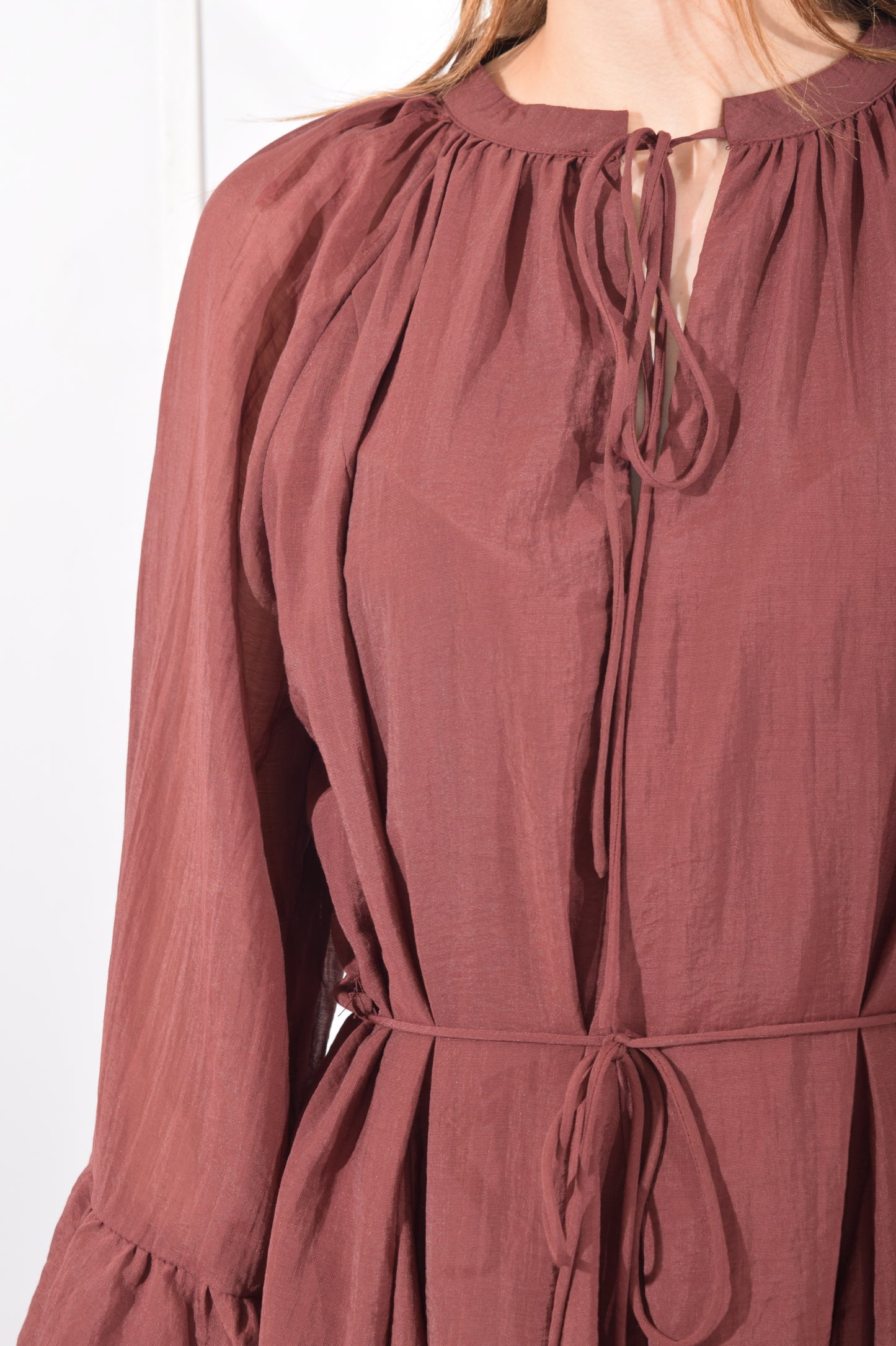 Vestido Manga Campana