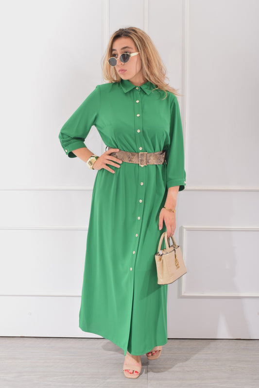 VESTIDO AMPLIO BOTONES