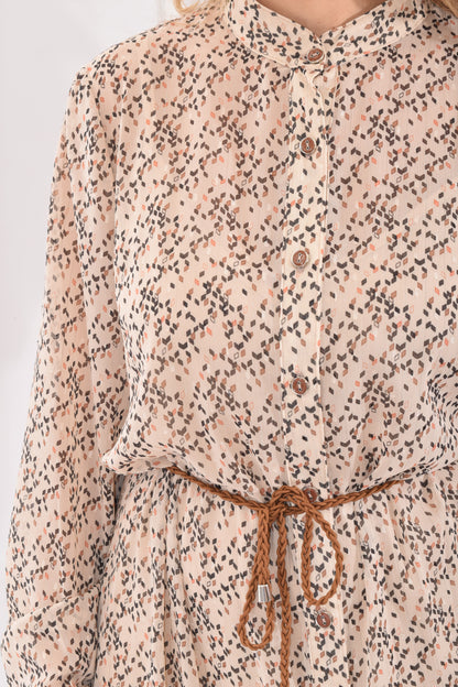 VESTIDO CINTO TRENZADO