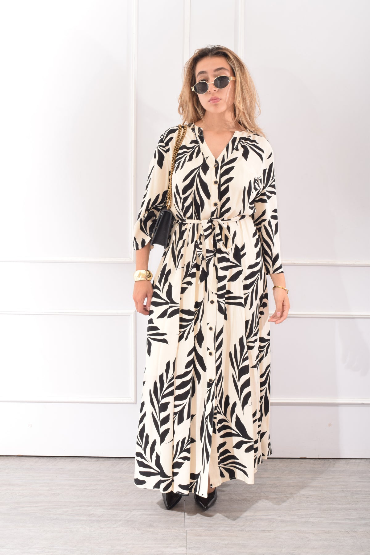 VESTIDO HOJAS