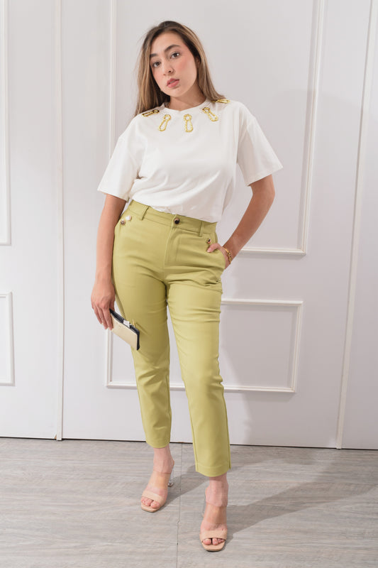 Pantalón Vestir Botones