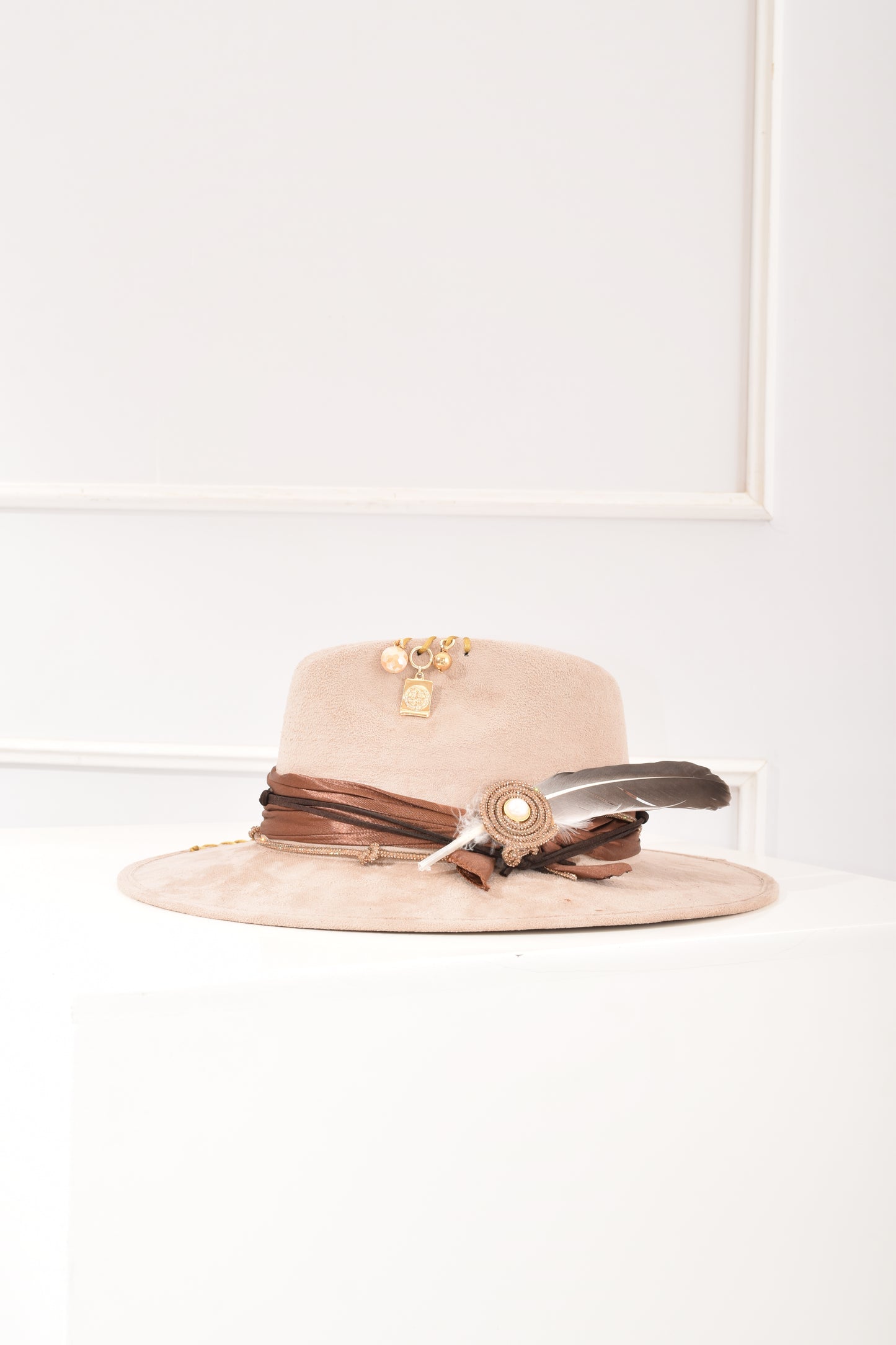Sombrero Beige Pluma