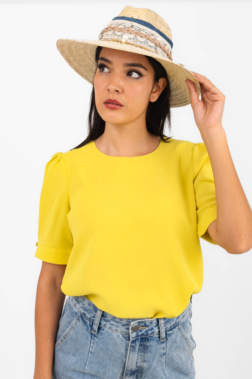 Blusa manga corta