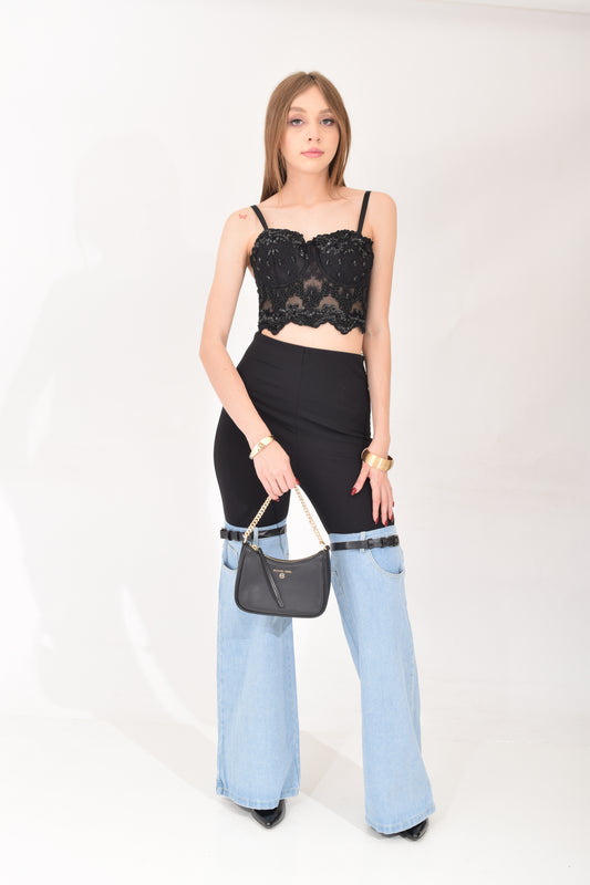Corset Chaquira Lentejuela