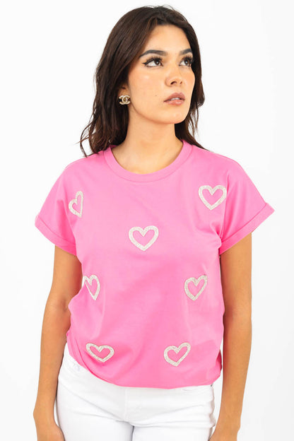 Playera corazones