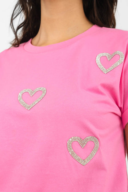 Playera corazones