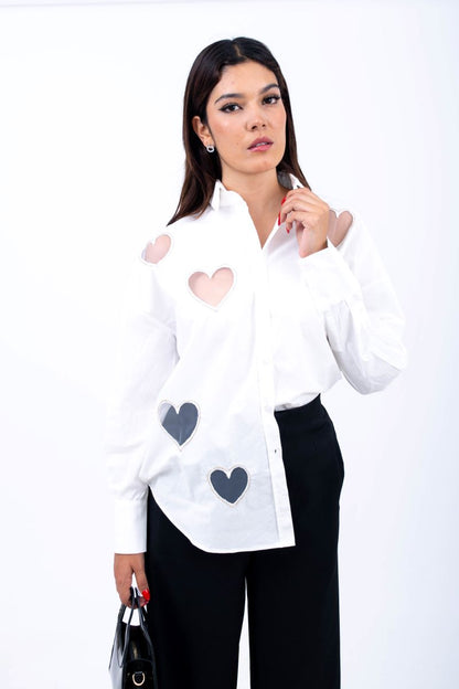 Camisa corazónes