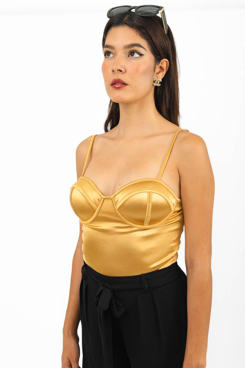 Pantiblusa satinada oro