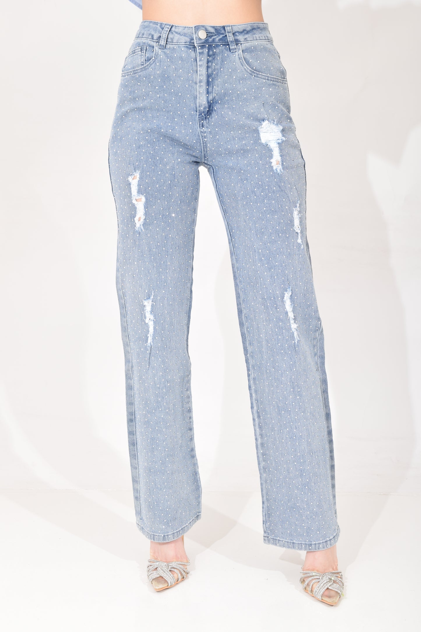 Pantalón Amplio Brillos