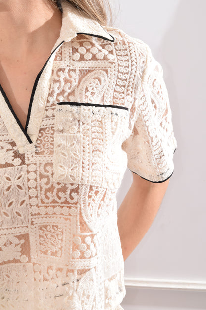 Conjunto Tela Bordada