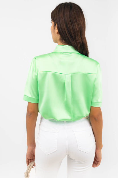 Blusa satinada