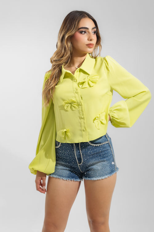 Blusa Flores 3D