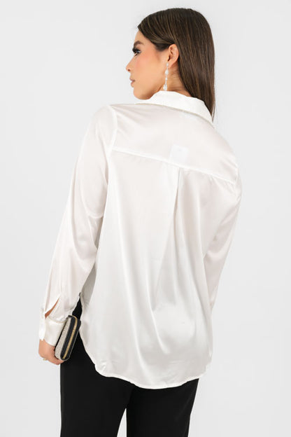 Blusa Satinada Brillos