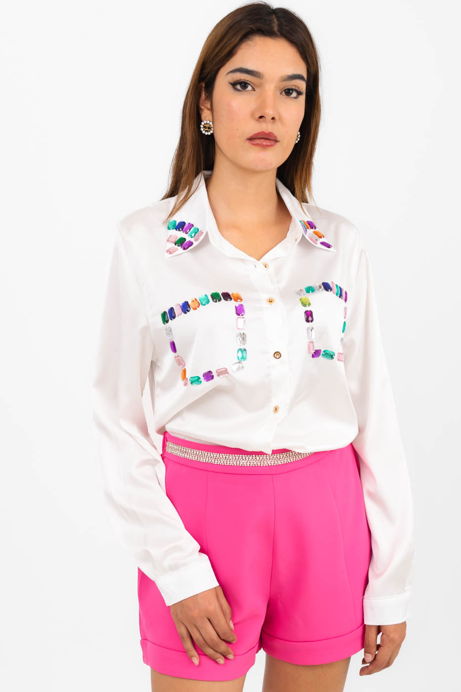 Blusa brilllos colores